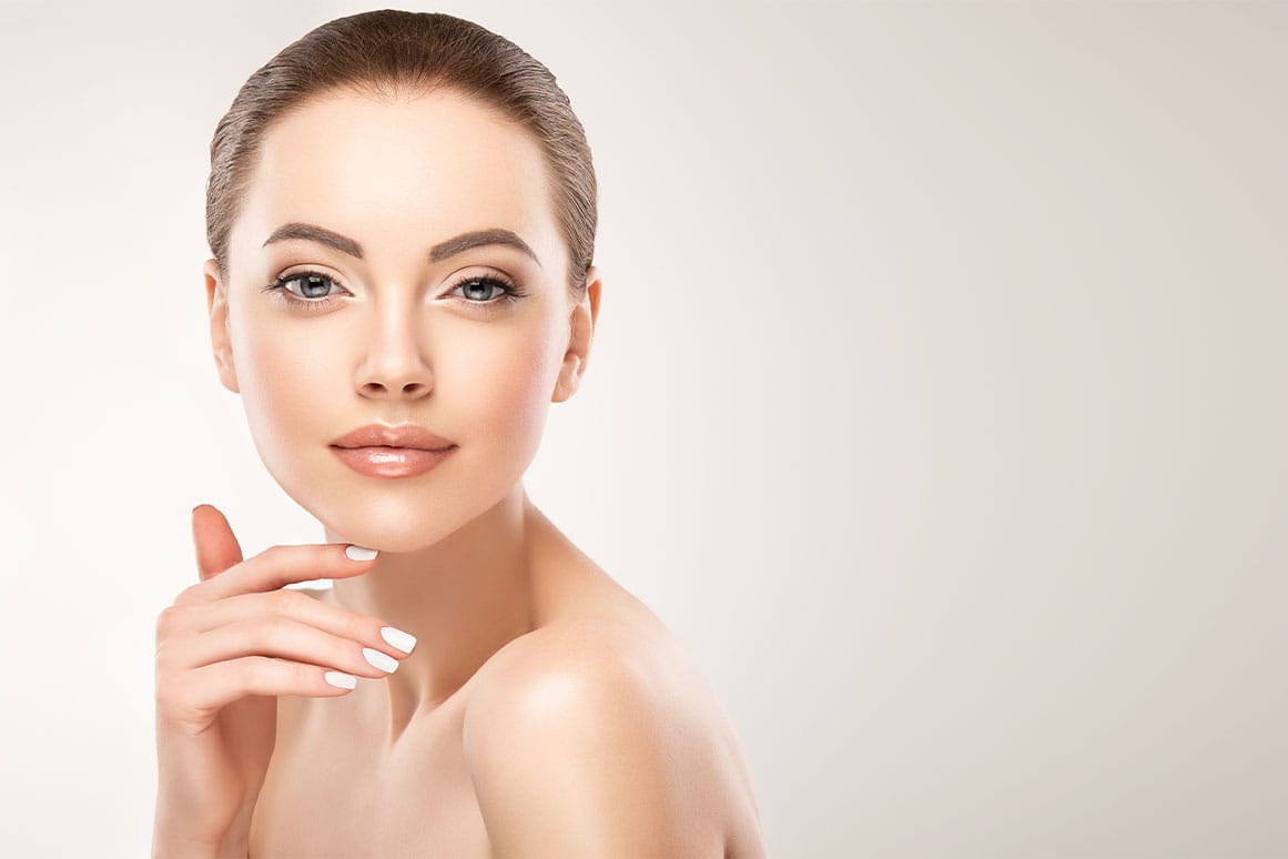 woman after her jawline fat reduction in Gulf Shores