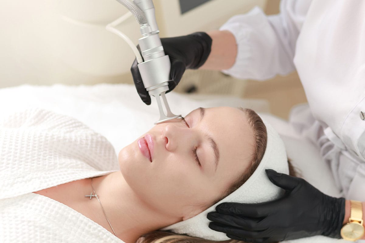 woman getting co2 laser resurfacing in Gulf Shores, Alabama