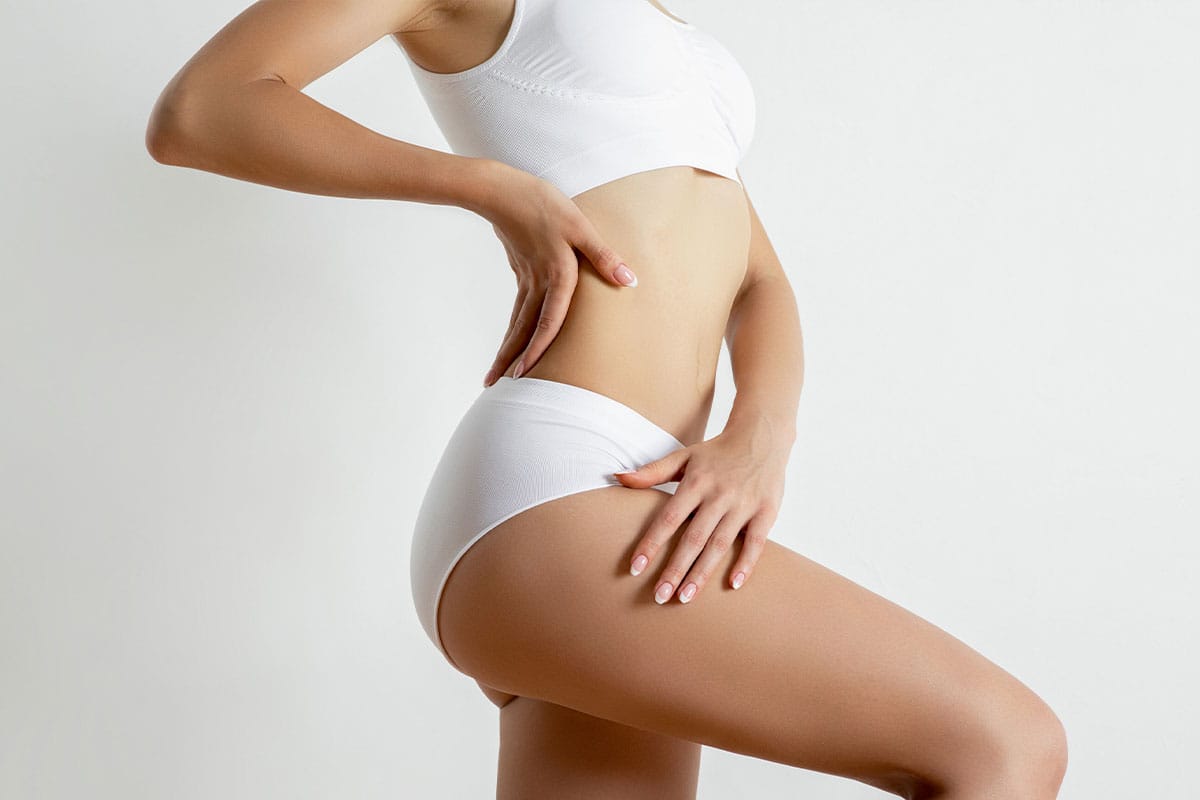 woman's body after getting laser liposuction in Gulf Shores, AL