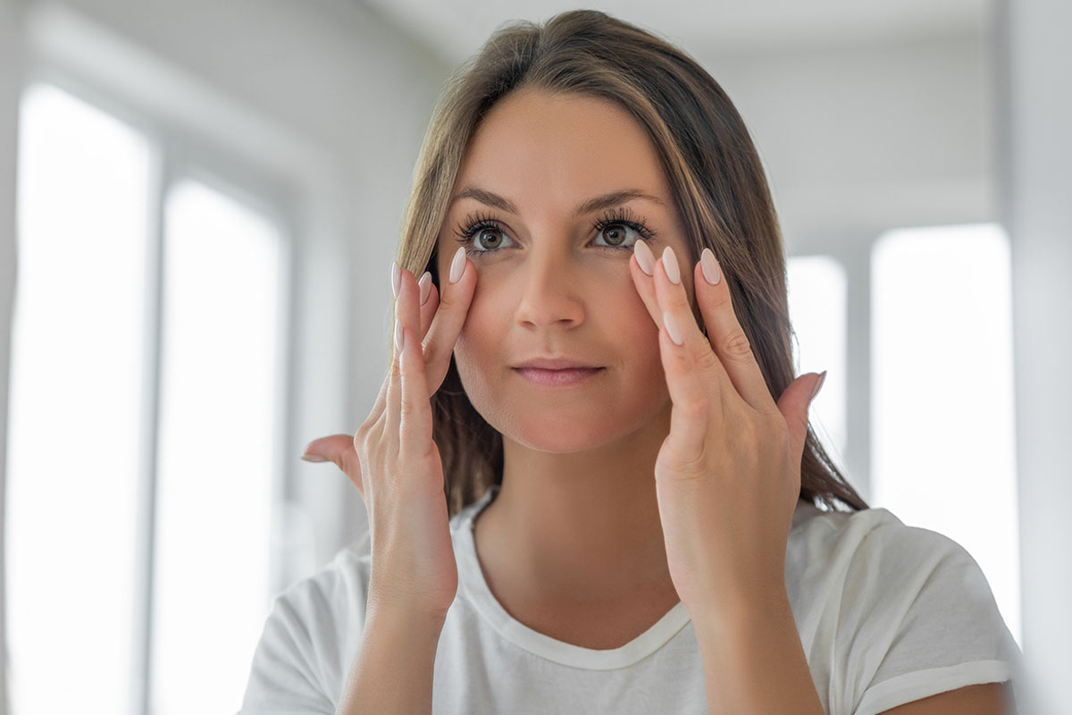 woman after her lower blepharoplasty in Gulf Shores, AL